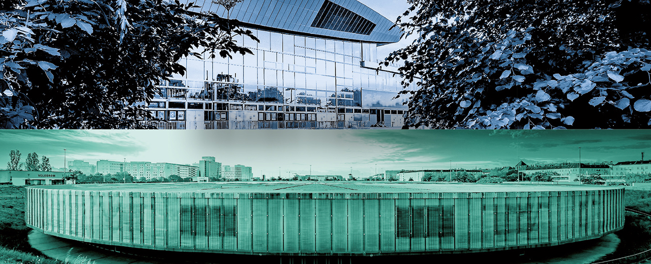 © Andreas Budtke und Markus Werner Max-Schmeling-Halle und Velodrom auf einem Bild.